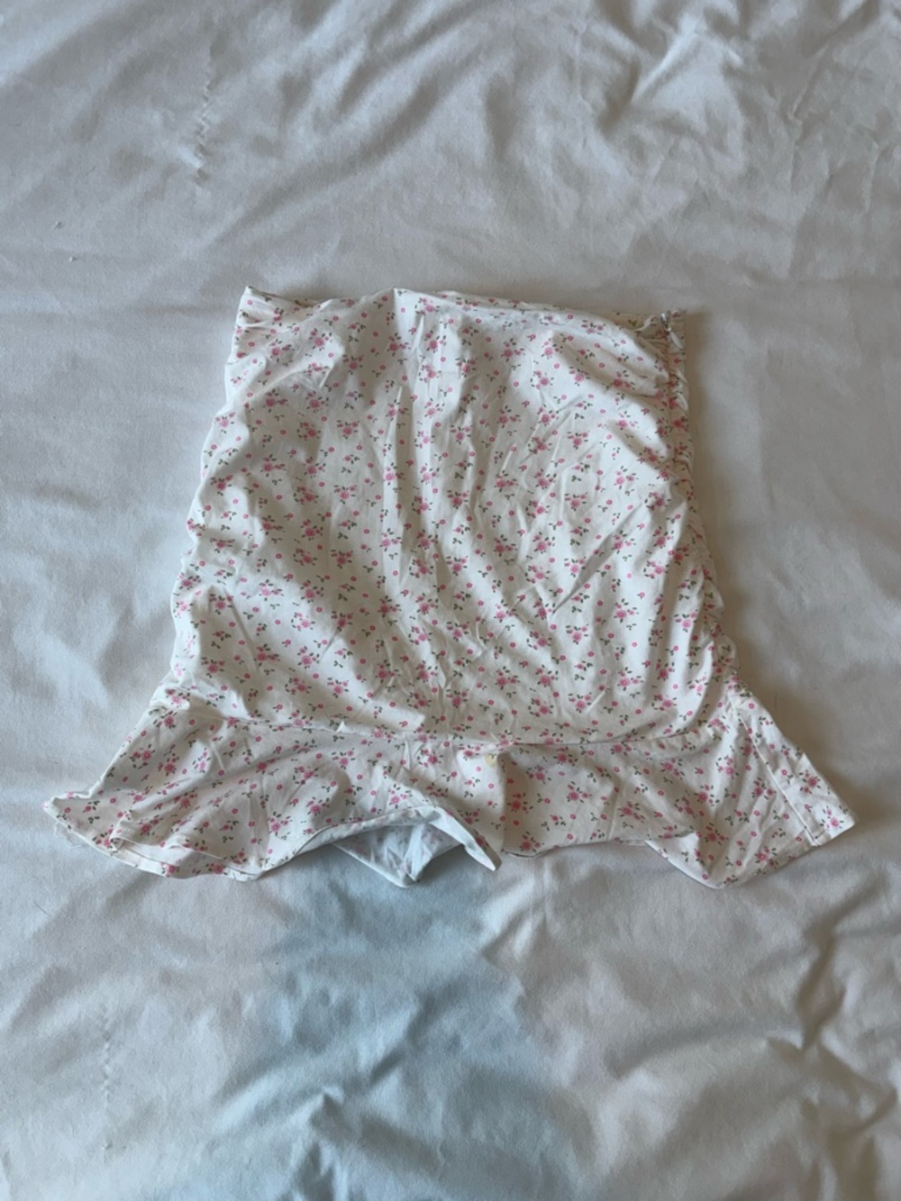 Tiger Mist White Floral Mini Skirt